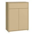 Alice Springs Compact Shoe Cabinet with 2 Doors Push-to-Open & 1 Drawer Push-to-Open in Butter Yellow