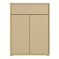 Alice Springs Compact Shoe Cabinet with 2 Doors Push-to-Open & 1 Drawer Push-to-Open in Butter Yellow - image 2