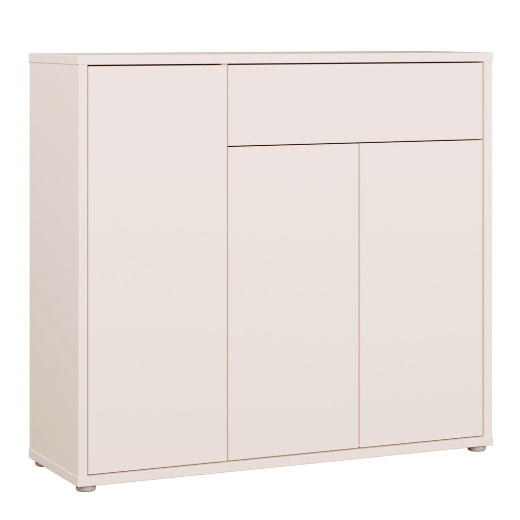 Alice Springs Shoe Cabinet with 3 Doors Push-to-Open & 1 Drawer Push-to-Open in Sand