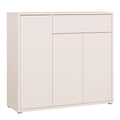 Alice Springs Shoe Cabinet with 3 Doors Push-to-Open & 1 Drawer Push-to-Open in Sand