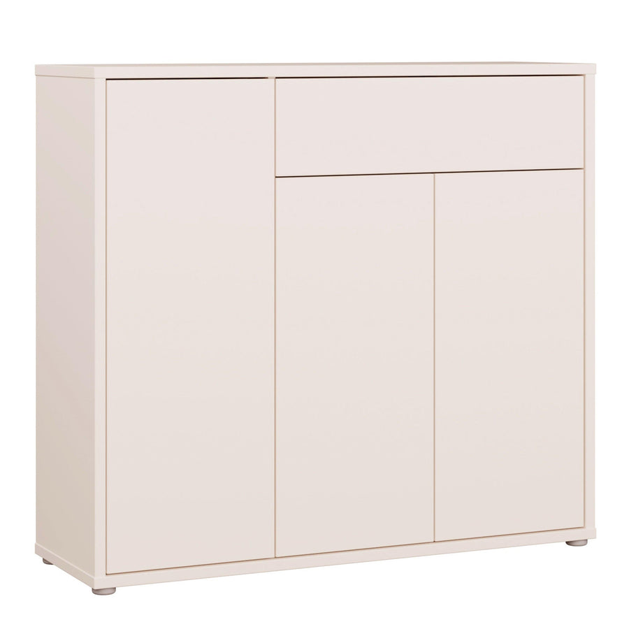 Alice Springs Shoe Cabinet with 3 Doors Push-to-Open & 1 Drawer Push-to-Open in Sand