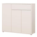 Alice Springs Shoe Cabinet with 3 Doors Push-to-Open & 1 Drawer Push-to-Open in Sand - image 4