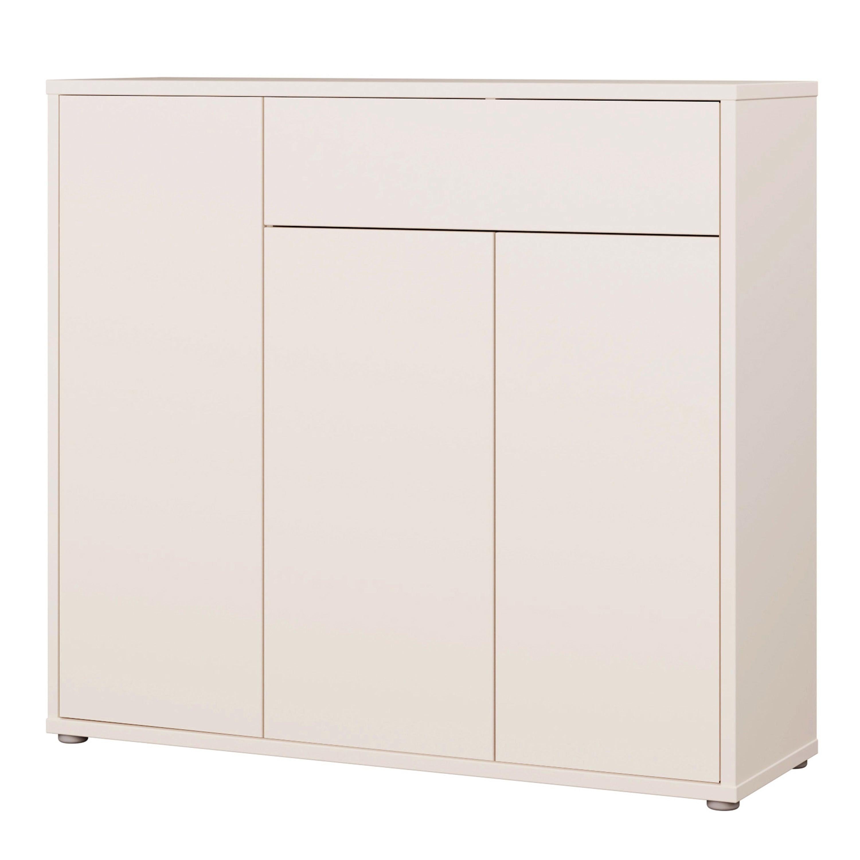Alice Springs Shoe Cabinet with 3 Doors Push-to-Open & 1 Drawer Push-to-Open in Sand - image 4