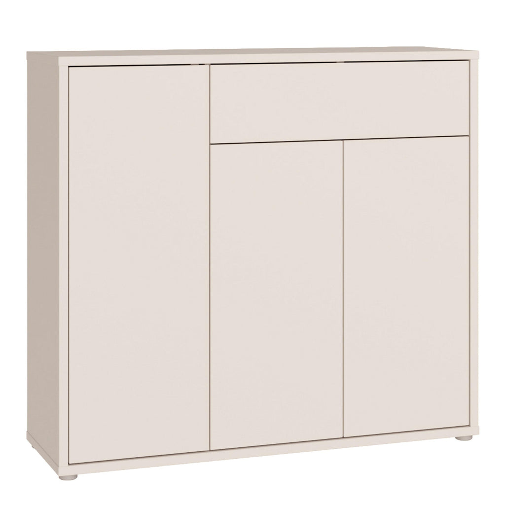 Alice Springs Sideboard with 3 Doors Push-to-Open & 1 Drawer Push-to-Open in Sand