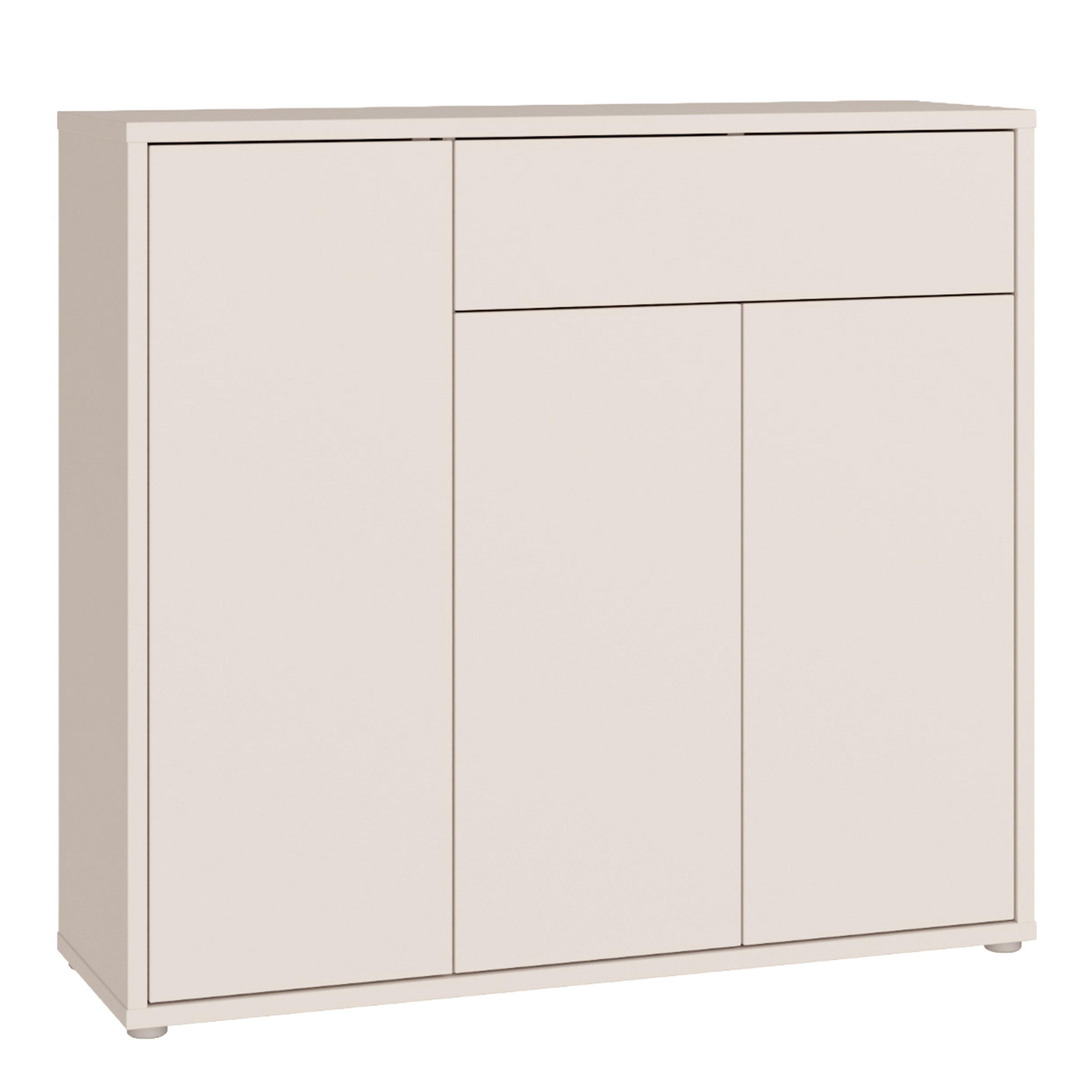 Alice Springs Sideboard with 3 Doors Push-to-Open & 1 Drawer Push-to-Open in Sand