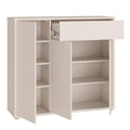 Alice Springs Sideboard with 3 Doors Push-to-Open & 1 Drawer Push-to-Open in Sand - image 4