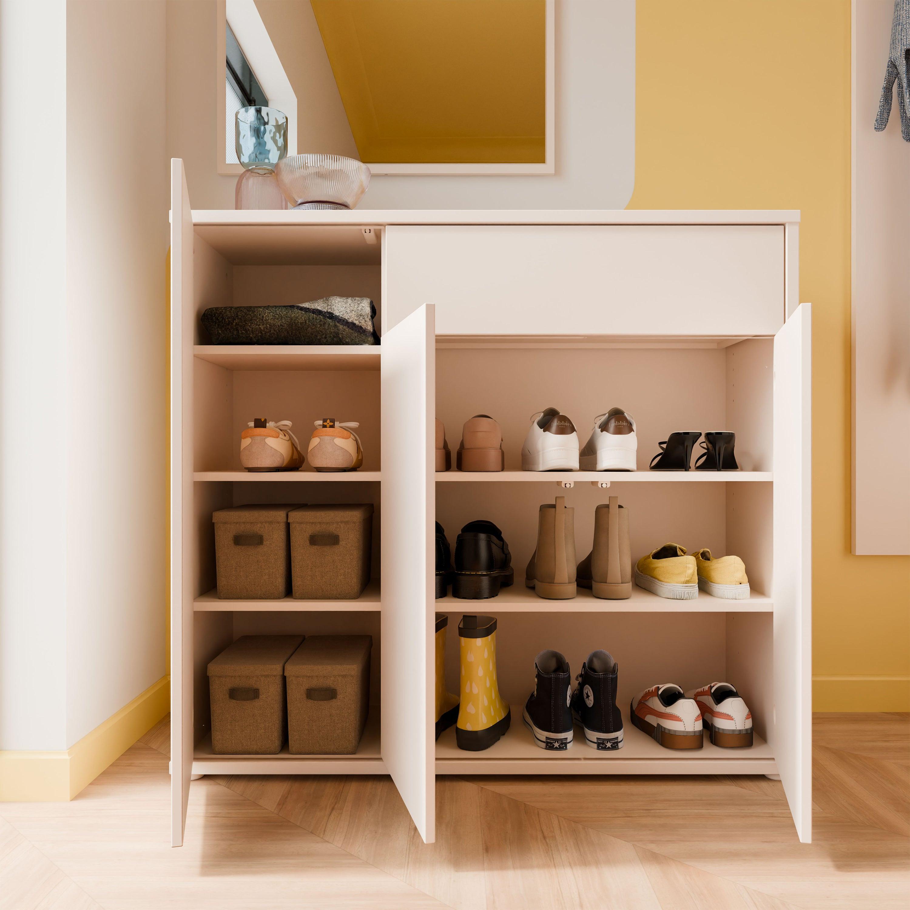Alice Springs Sideboard with 3 Doors Push-to-Open & 1 Drawer Push-to-Open in Sand - image 8