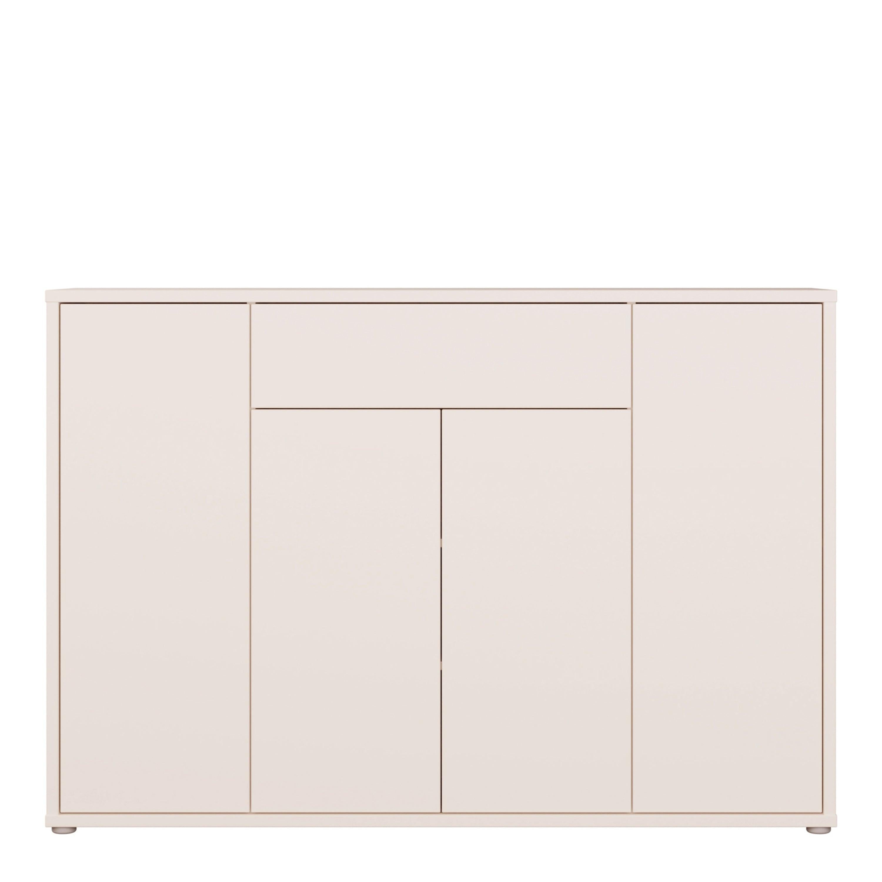 Alice Springs Shoe Cabinet with 4 Doors Push-to-Open & 1 Drawer Push-to-Open in Sand - image 2