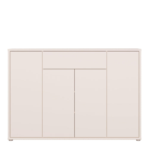 Alice Springs Shoe Cabinet with 4 Doors Push-to-Open & 1 Drawer Push-to-Open in Sand - image 2