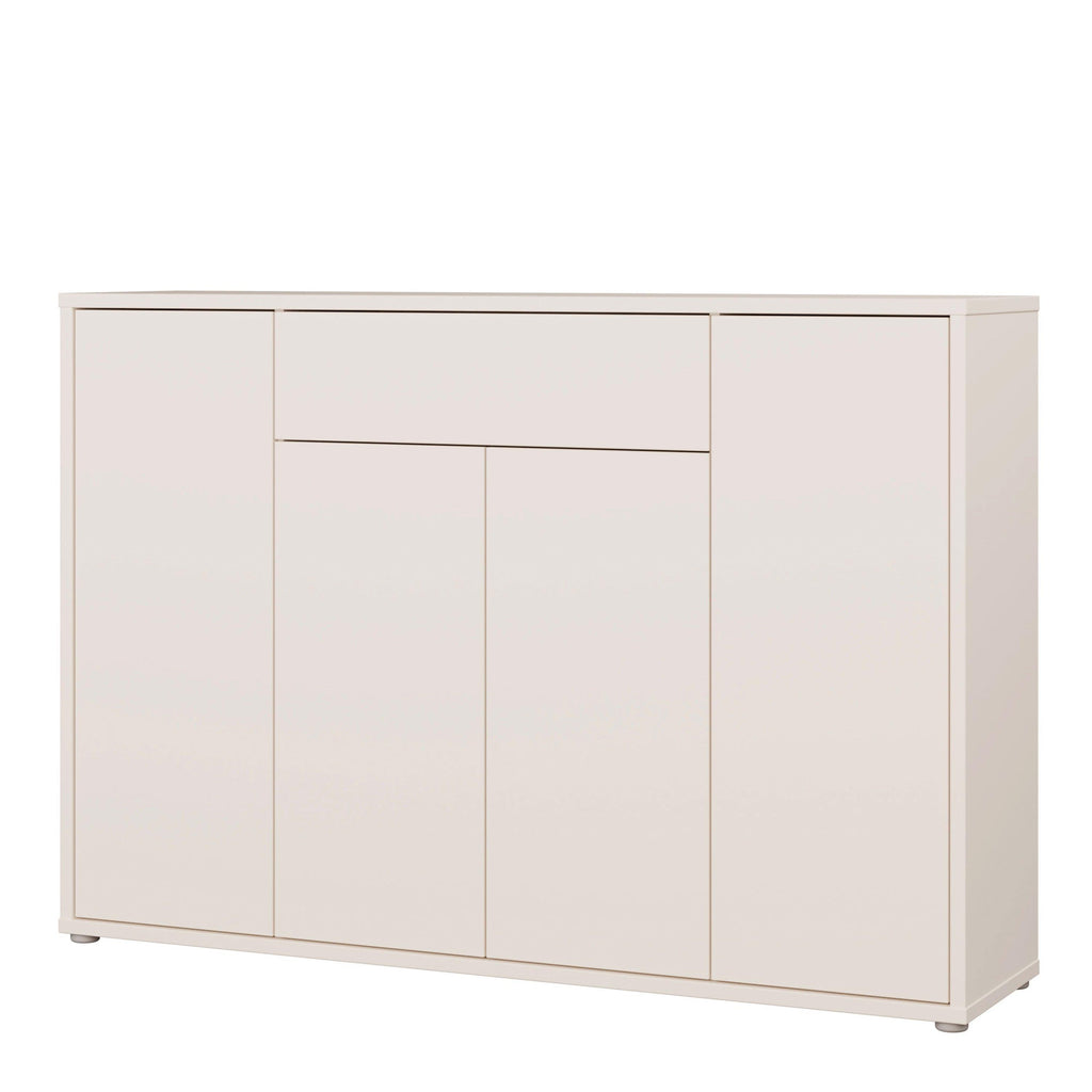Alice Springs Shoe Cabinet with 4 Doors Push-to-Open & 1 Drawer Push-to-Open in Sand - image 4