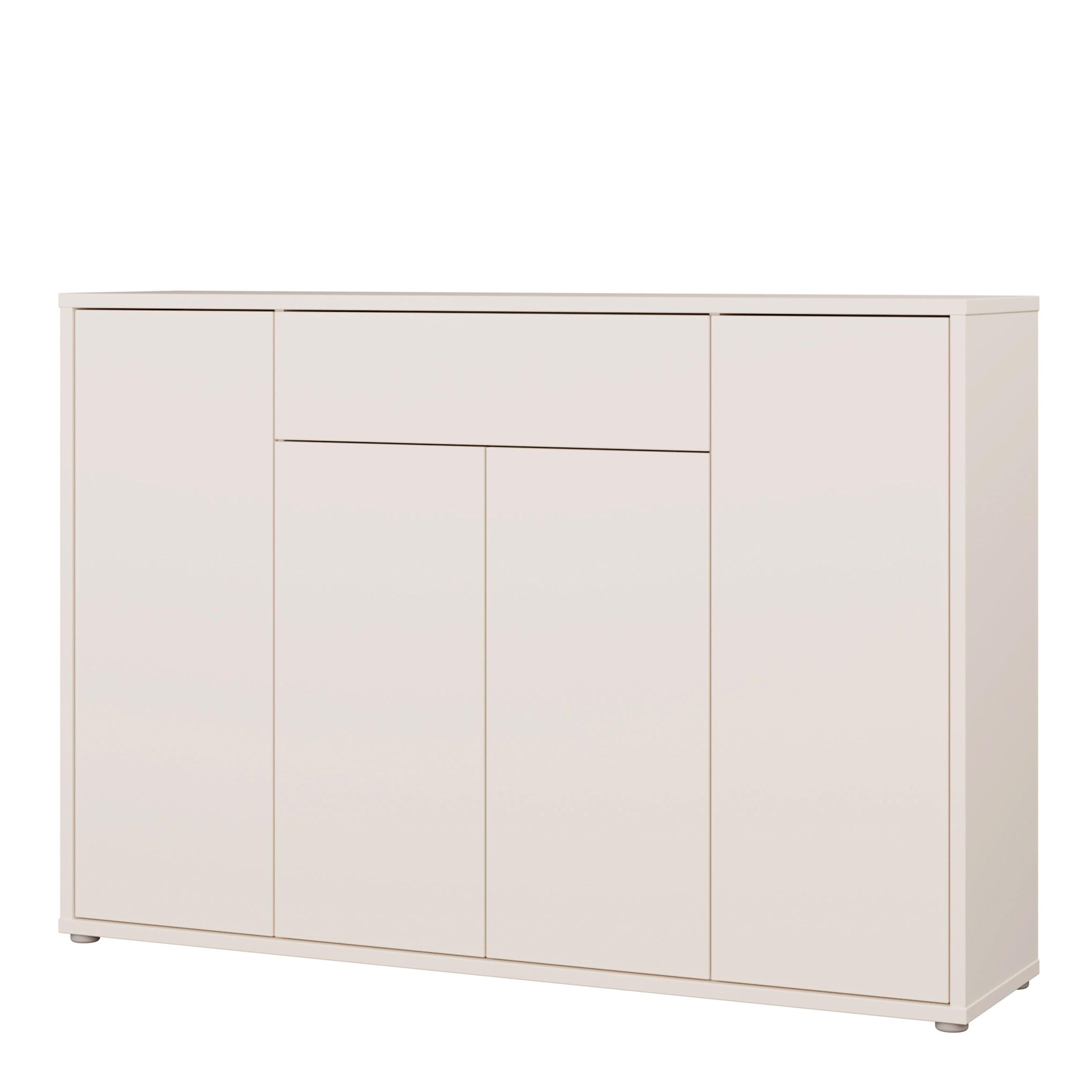 Alice Springs Shoe Cabinet with 4 Doors Push-to-Open & 1 Drawer Push-to-Open in Sand - image 4