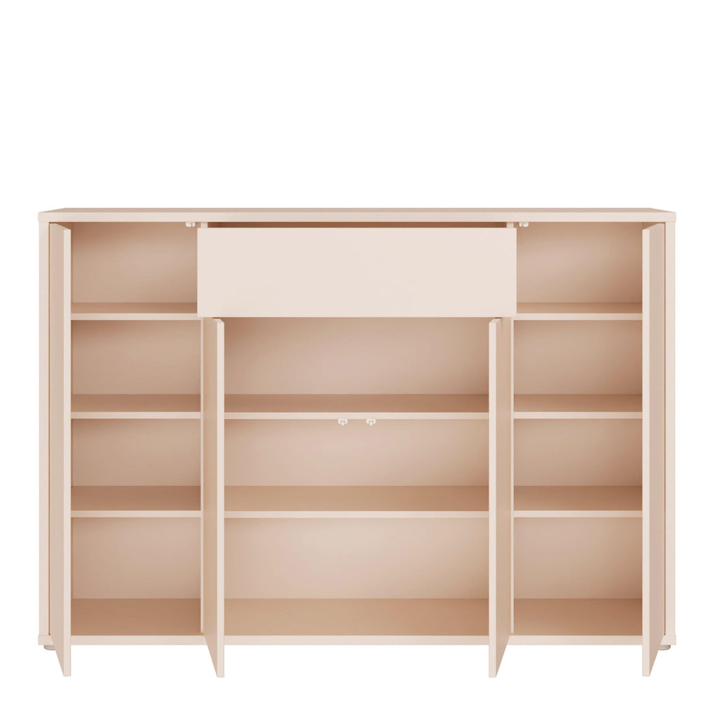 Alice Springs Sideboard with 4 Doors Push-to-Open & 1 Centralised Drawer Push-to-Open in Sand - image 5