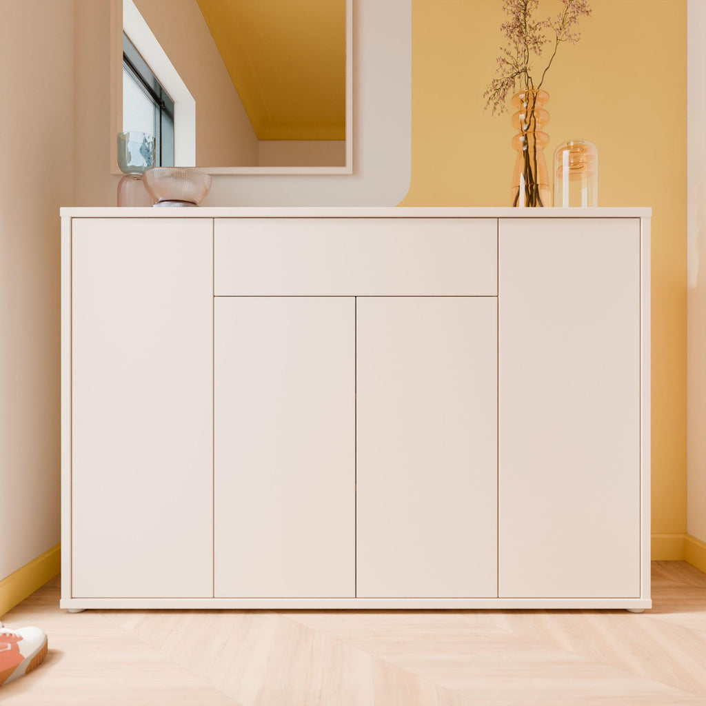 Alice Springs Sideboard with 4 Doors Push-to-Open & 1 Centralised Drawer Push-to-Open in Sand - image 6