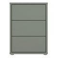 Alice Springs Bedside Cabinet with 3 Drawers Push-to-Open in Sage Green - image 2