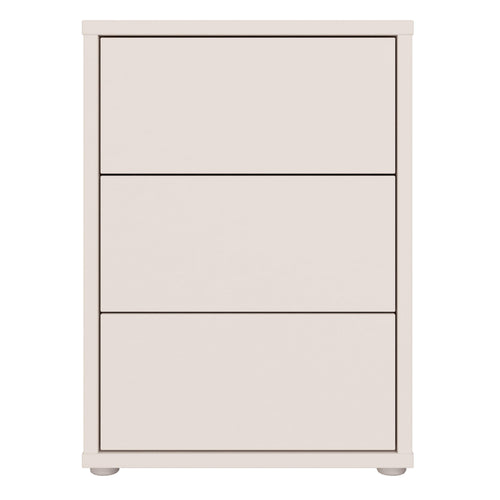 Alice Springs Bedside Cabinet with 3 Drawers Push-to-Open in Sand - image 2