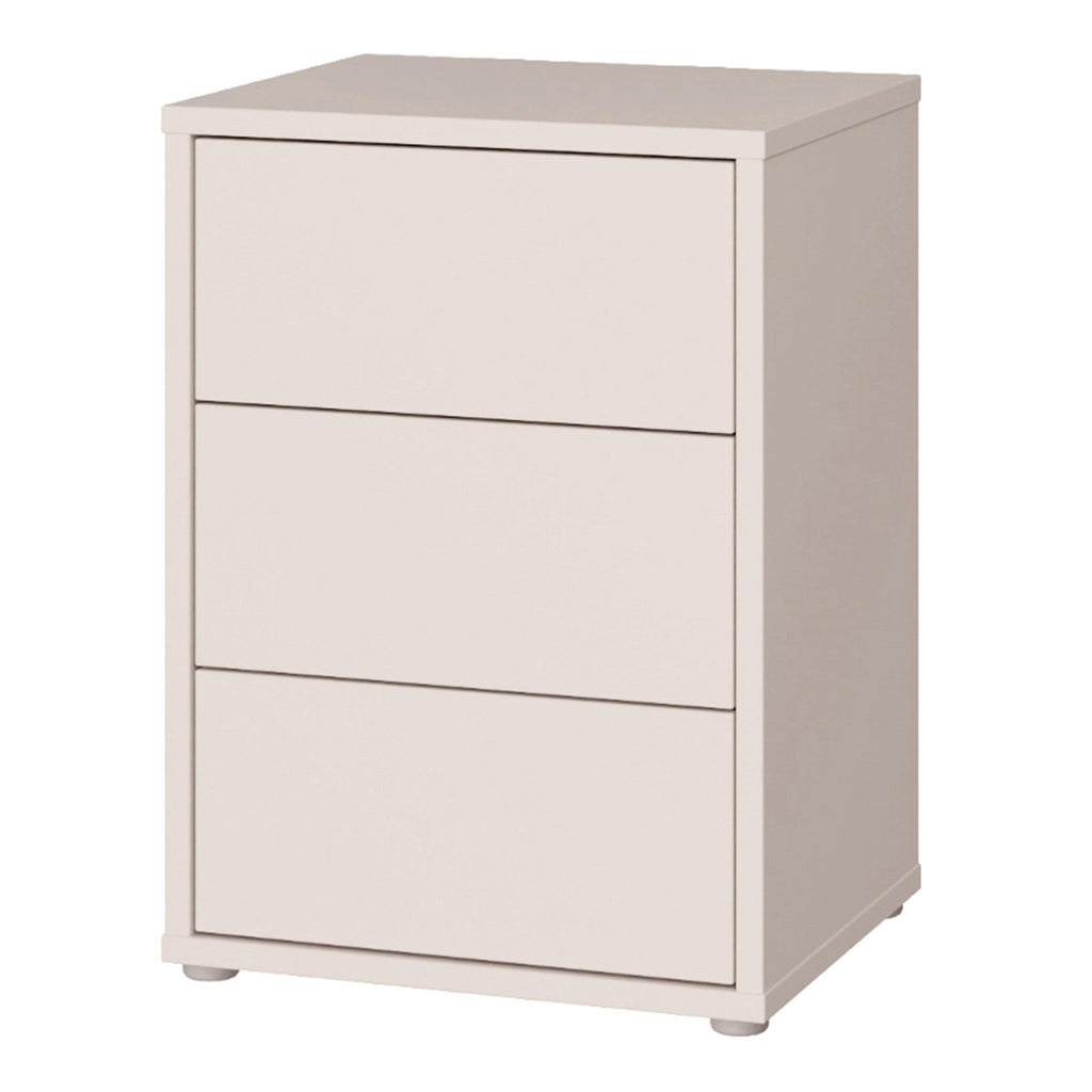 Alice Springs Bedside Cabinet with 3 Drawers Push-to-Open in Sand - image 3