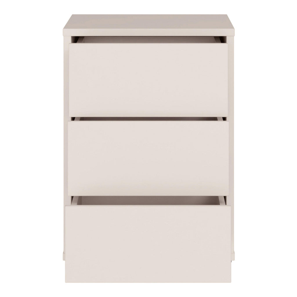 Alice Springs Bedside Cabinet with 3 Drawers Push-to-Open in Sand - image 5
