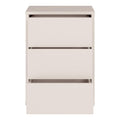 Alice Springs Bedside Cabinet with 3 Drawers Push-to-Open in Sand - image 5