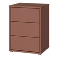 Alice Springs Bedside Cabinet with 3 Drawers Push-to-Open in Terracotta - image 3