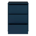 Alice Springs Bedside Cabinet with 3 Drawers Push-to-Open in Night Blue - image 5