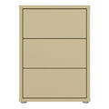 Alice Springs Bedside Cabinet with 3 Drawers Push-to-Open in Butter Yellow - image 2