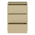 Alice Springs Bedside Cabinet with 3 Drawers Push-to-Open in Butter Yellow - image 5