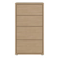 Alice Springs Tall 4 Drawer Chest with Push-to-Open Drawers in Elegancia Oak - image 2