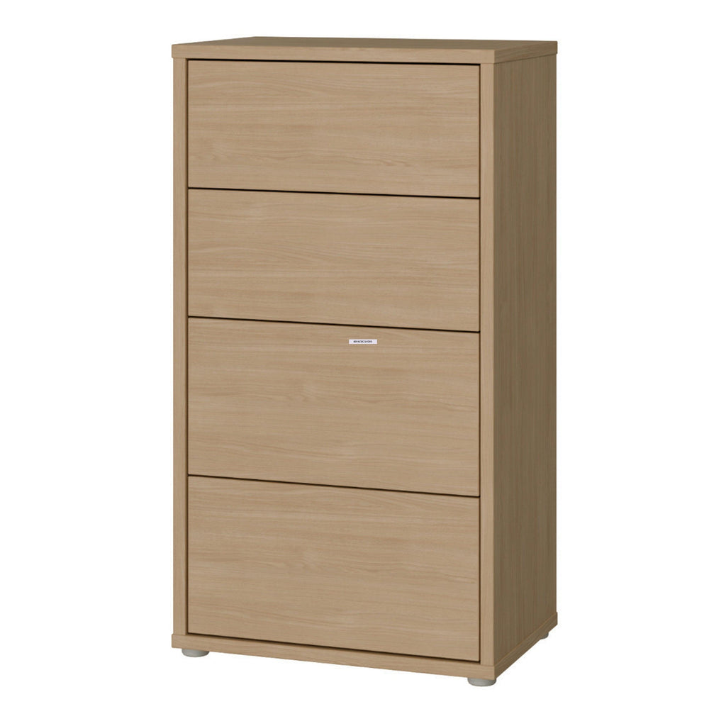 Alice Springs Tall 4 Drawer Chest with Push-to-Open Drawers in Elegancia Oak - image 3