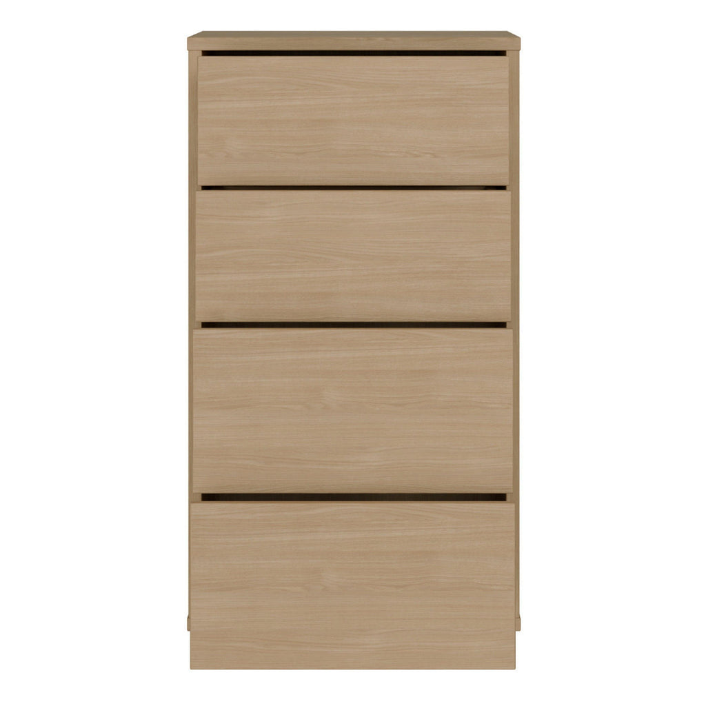 Alice Springs Tall 4 Drawer Chest with Push-to-Open Drawers in Elegancia Oak - image 5