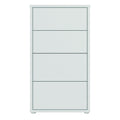 Alice Springs Tall 4 Drawer Chest with Push-to-Open Drawers in Light Grey - image 2