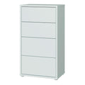 Alice Springs Tall 4 Drawer Chest with Push-to-Open Drawers in Light Grey - image 3