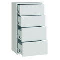 Alice Springs Tall 4 Drawer Chest with Push-to-Open Drawers in Light Grey - image 4