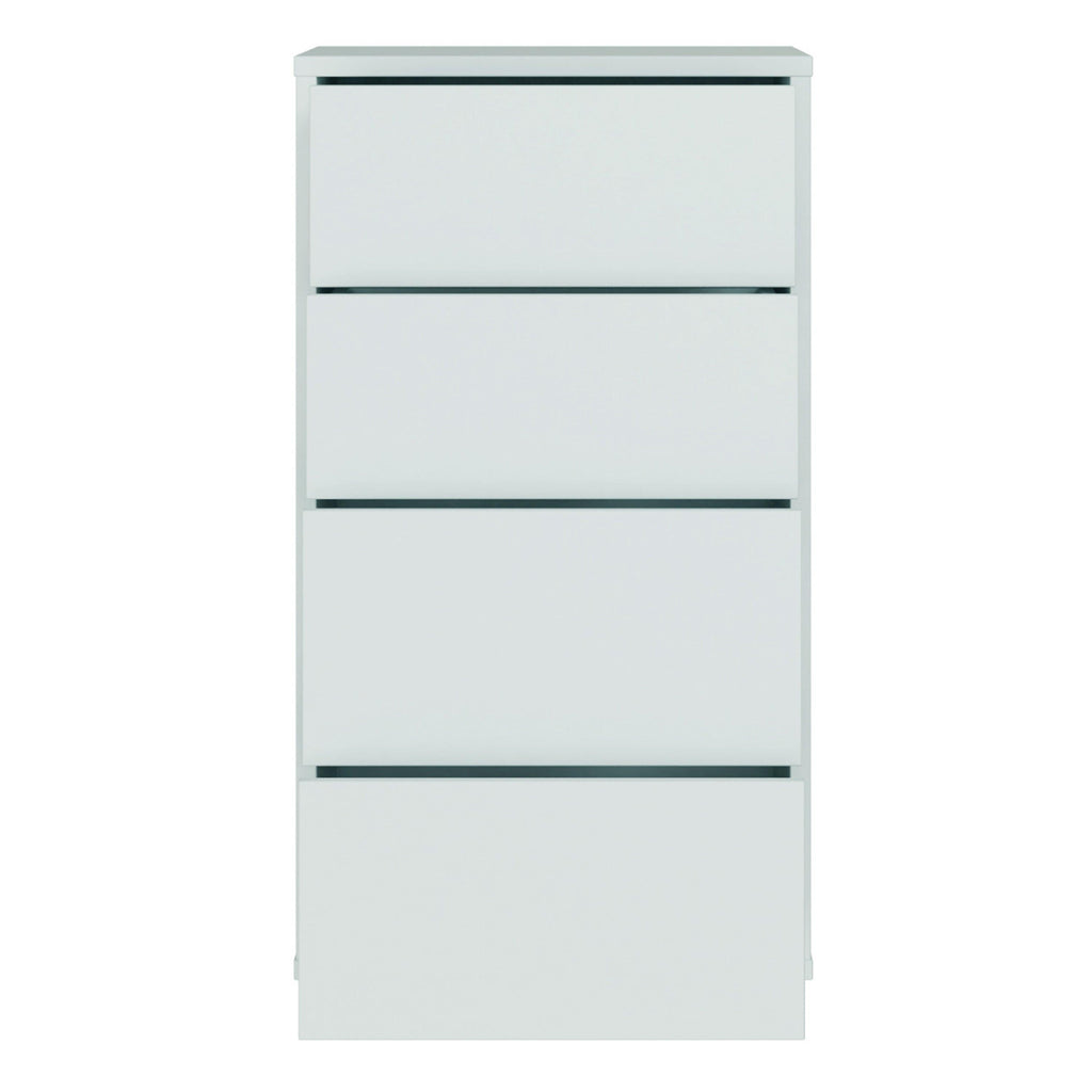 Alice Springs Tall 4 Drawer Chest with Push-to-Open Drawers in Light Grey - image 5