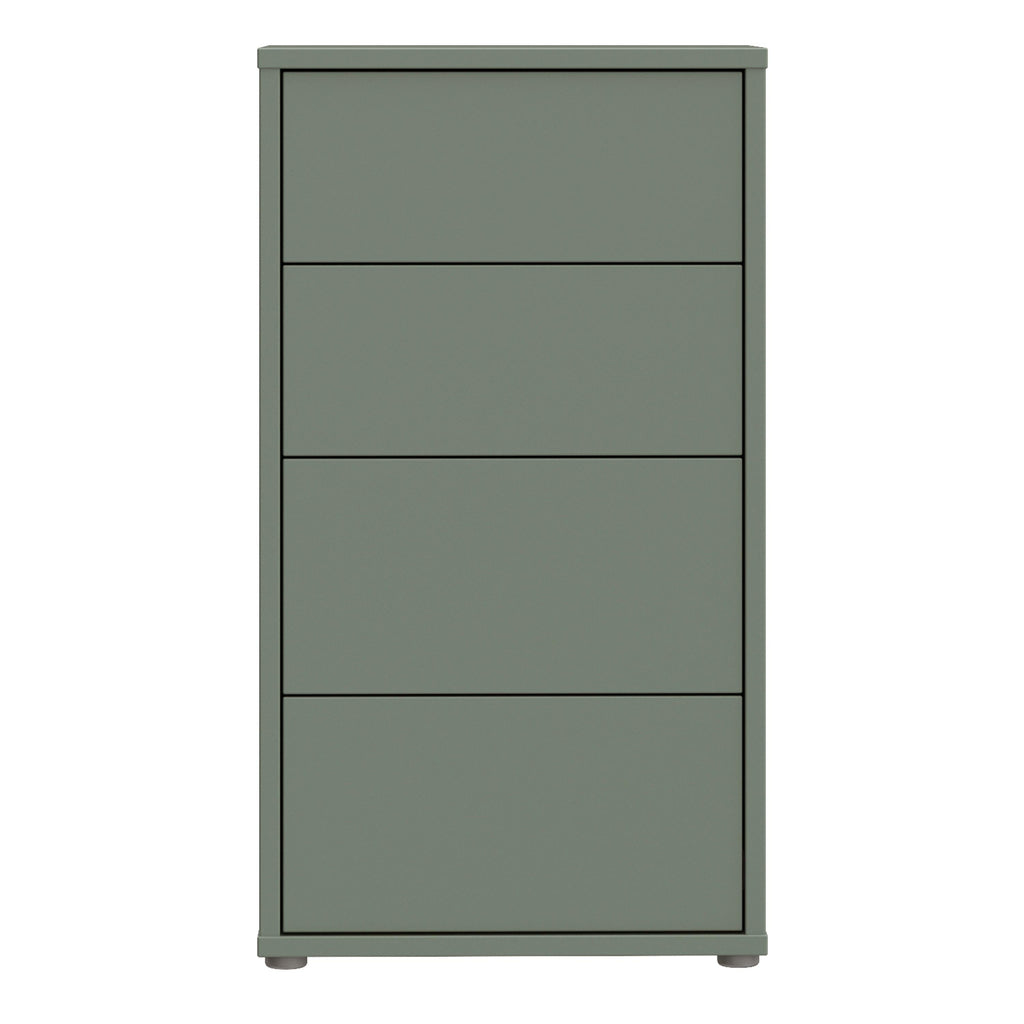 Alice Springs Tall 4 Drawer Chest with Push-to-Open Drawers in Sage Green - image 2