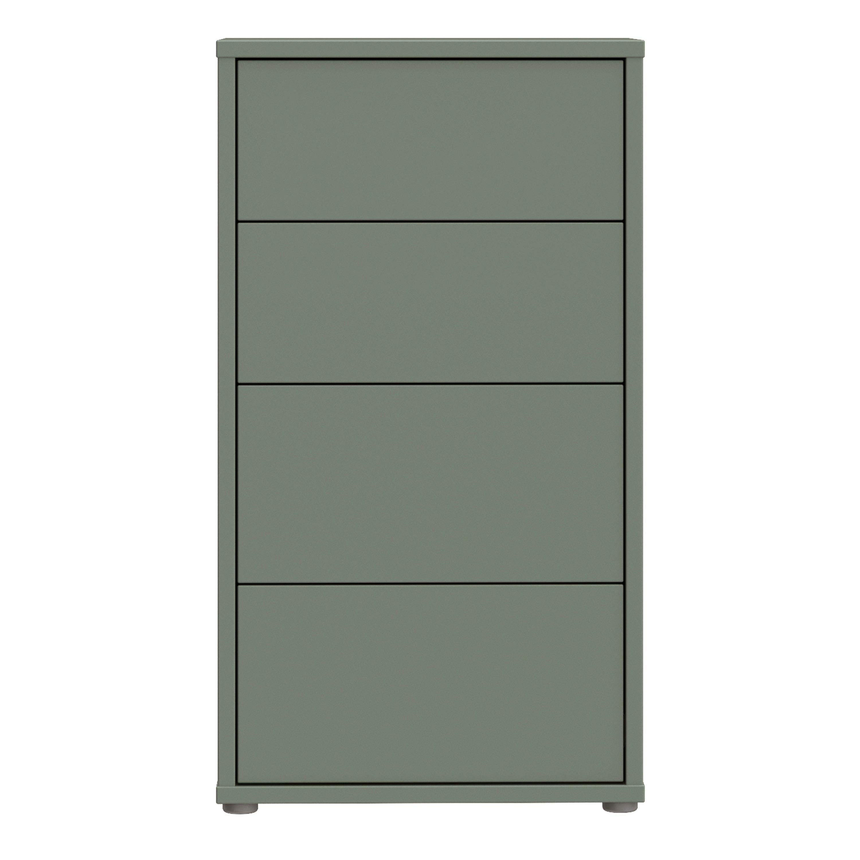 Alice Springs Tall 4 Drawer Chest with Push-to-Open Drawers in Sage Green - image 2