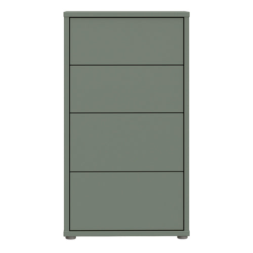 Alice Springs Tall 4 Drawer Chest with Push-to-Open Drawers in Sage Green - image 2