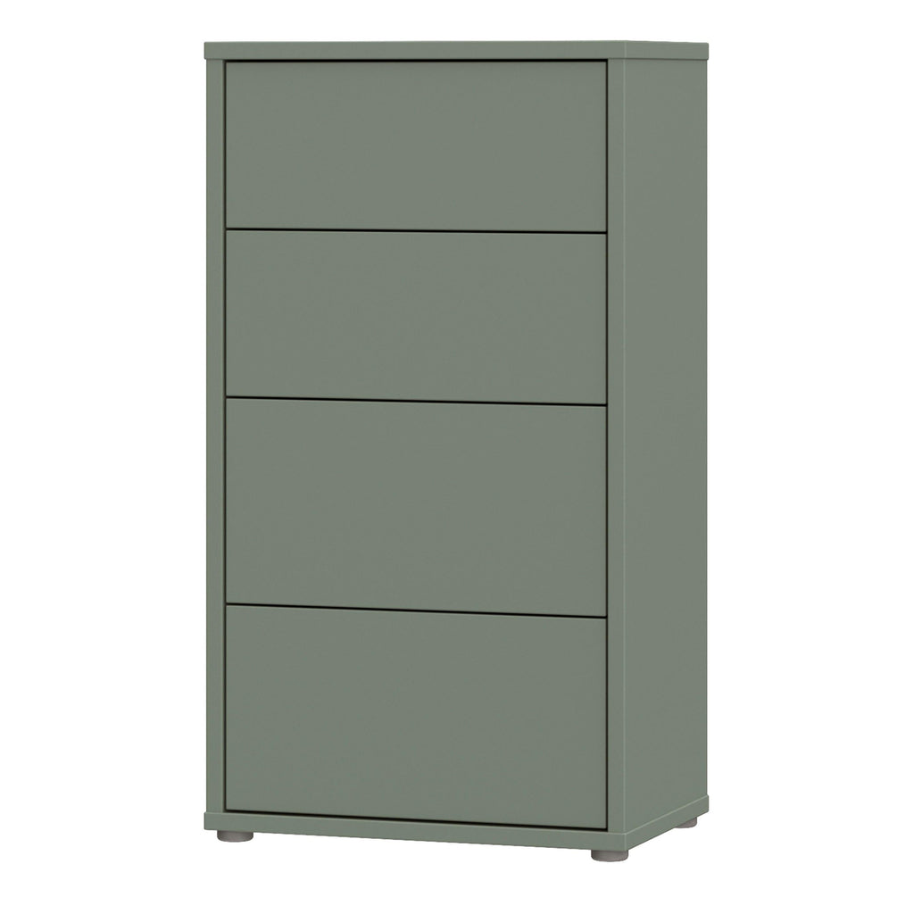 Alice Springs Tall 4 Drawer Chest with Push-to-Open Drawers in Sage Green - image 3