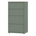 Alice Springs Tall 4 Drawer Chest with Push-to-Open Drawers in Sage Green - image 3