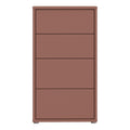 Alice Springs Tall 4 Drawer Chest with Push-to-Open Drawers in Terracotta - image 2