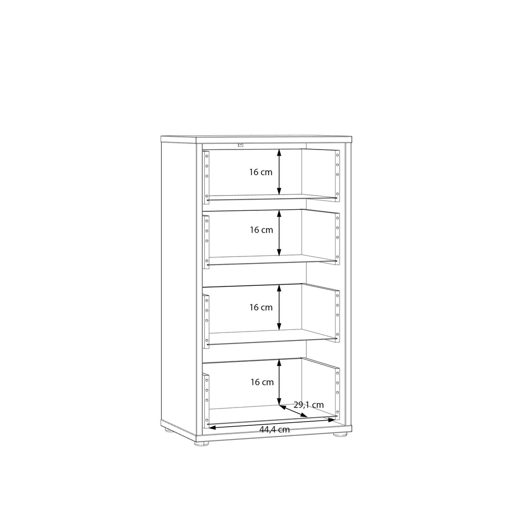 Alice Springs Tall 4 Drawer Chest with Push-to-Open Drawers in Terracotta - image 9