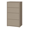 Alice Springs Tall 4 Drawer Chest with Push-to-Open Drawers in Taupe - image 3