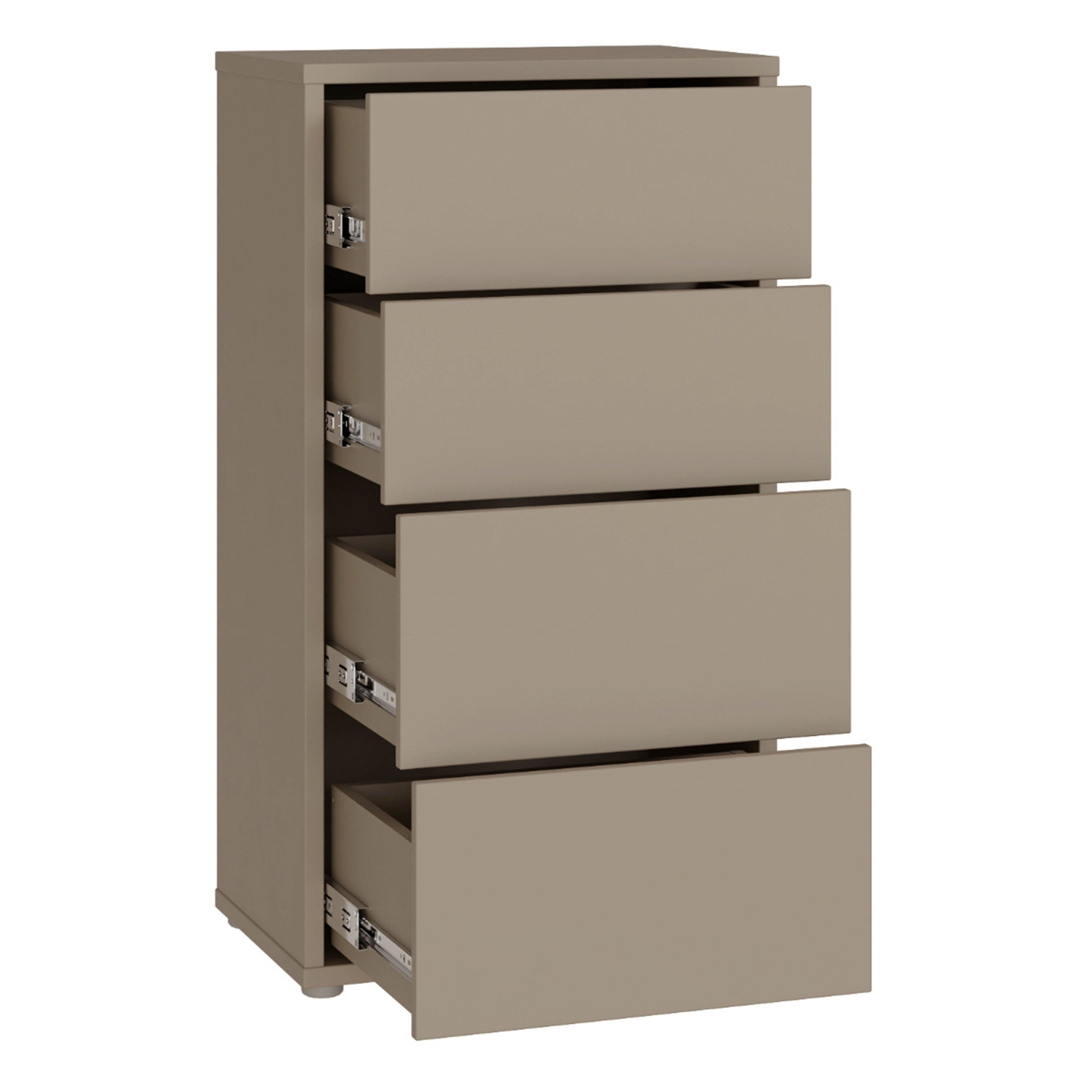 Alice Springs Tall 4 Drawer Chest with Push-to-Open Drawers in Taupe - image 4