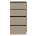 Alice Springs Tall 4 Drawer Chest with Push-to-Open Drawers in Taupe - image 5