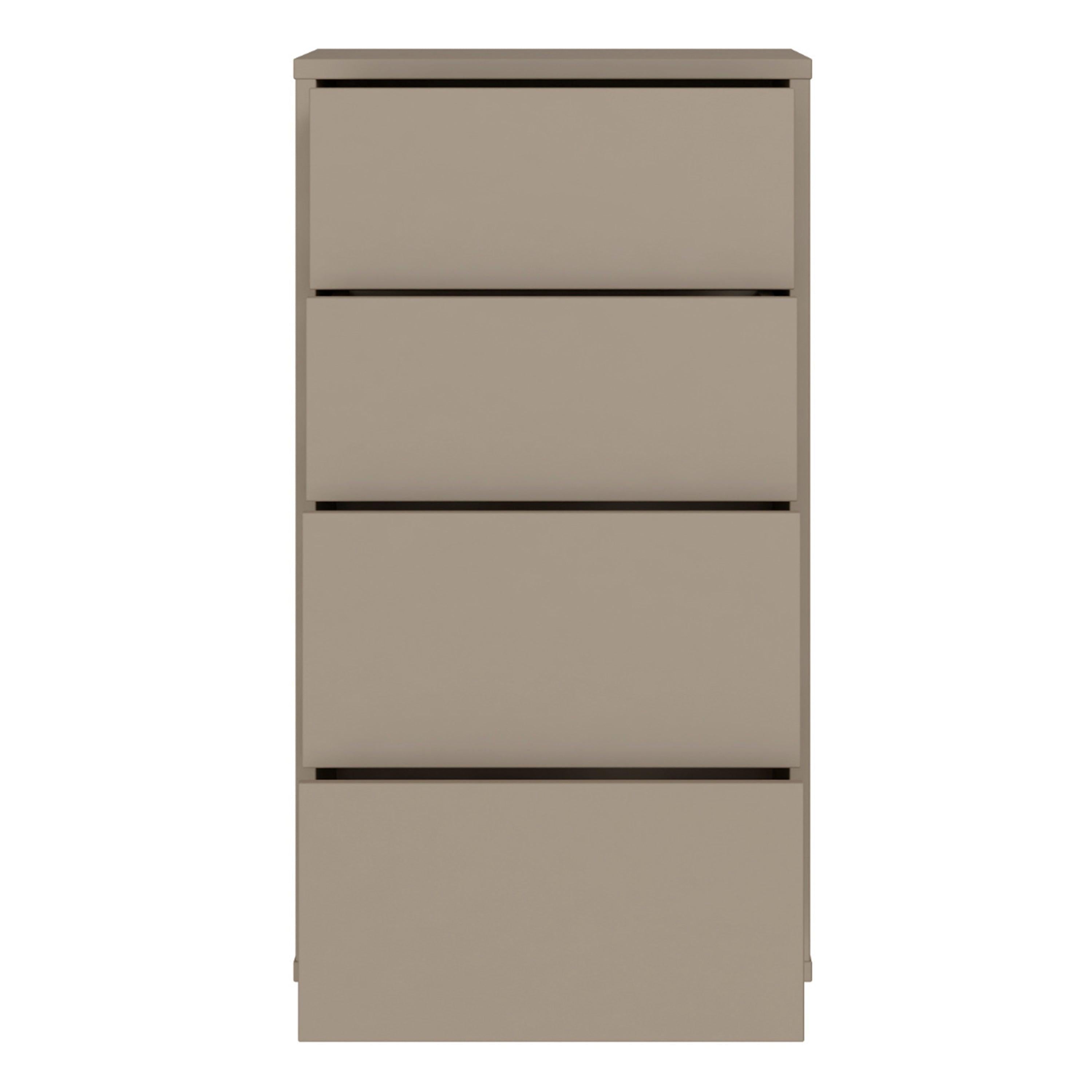 Alice Springs Tall 4 Drawer Chest with Push-to-Open Drawers in Taupe - image 5