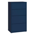 Alice Springs Tall 4 Drawer Chest with Push-to-Open Drawers in Night Blue