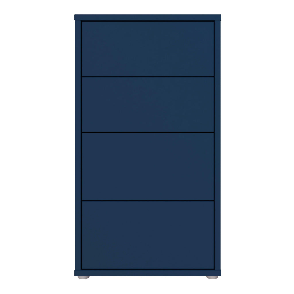 Alice Springs Tall 4 Drawer Chest with Push-to-Open Drawers in Night Blue - image 2