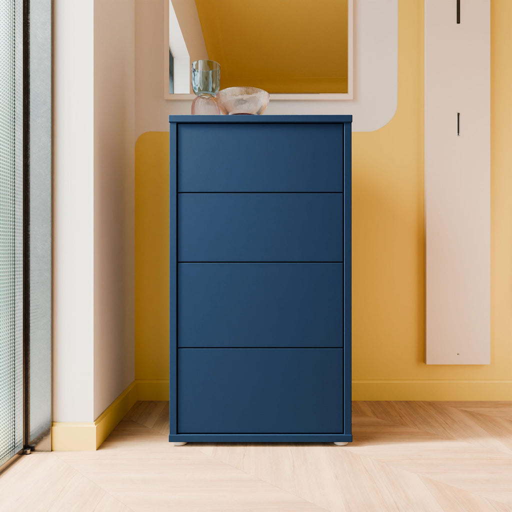 Alice Springs Tall 4 Drawer Chest with Push-to-Open Drawers in Night Blue - image 6