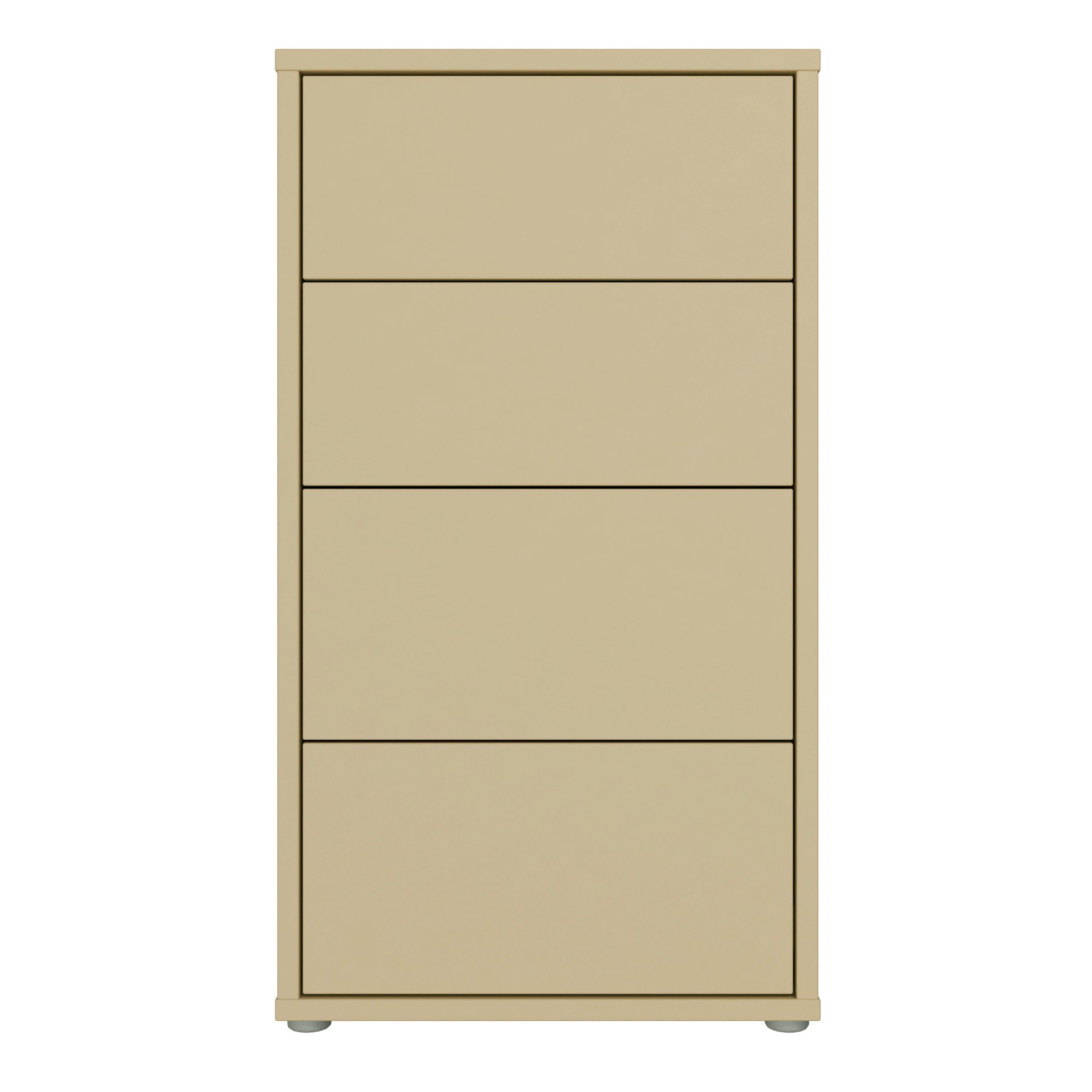 Alice Springs Tall 4 Drawer Chest with Push-to-Open Drawers in Butter Yellow - image 2