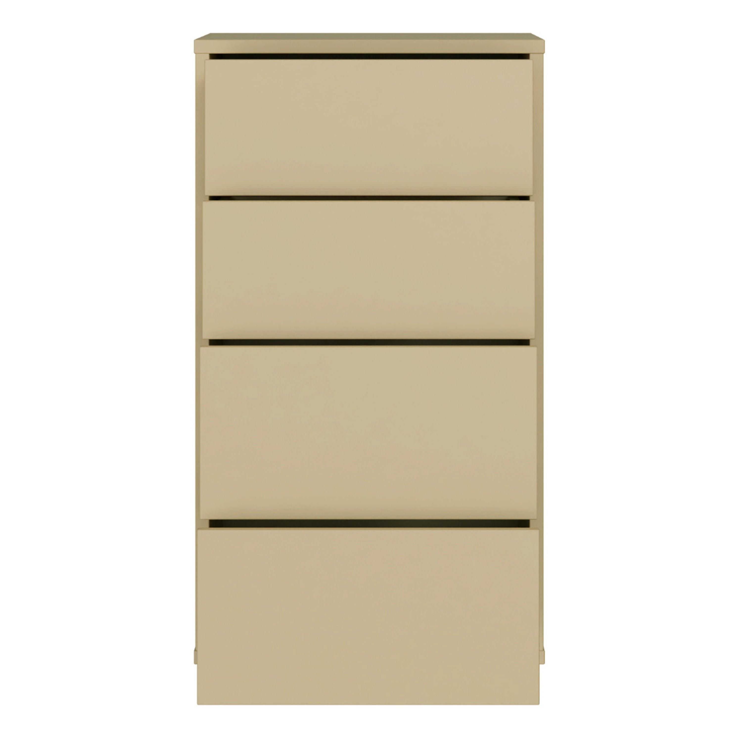 Alice Springs Tall 4 Drawer Chest with Push-to-Open Drawers in Butter Yellow - image 5