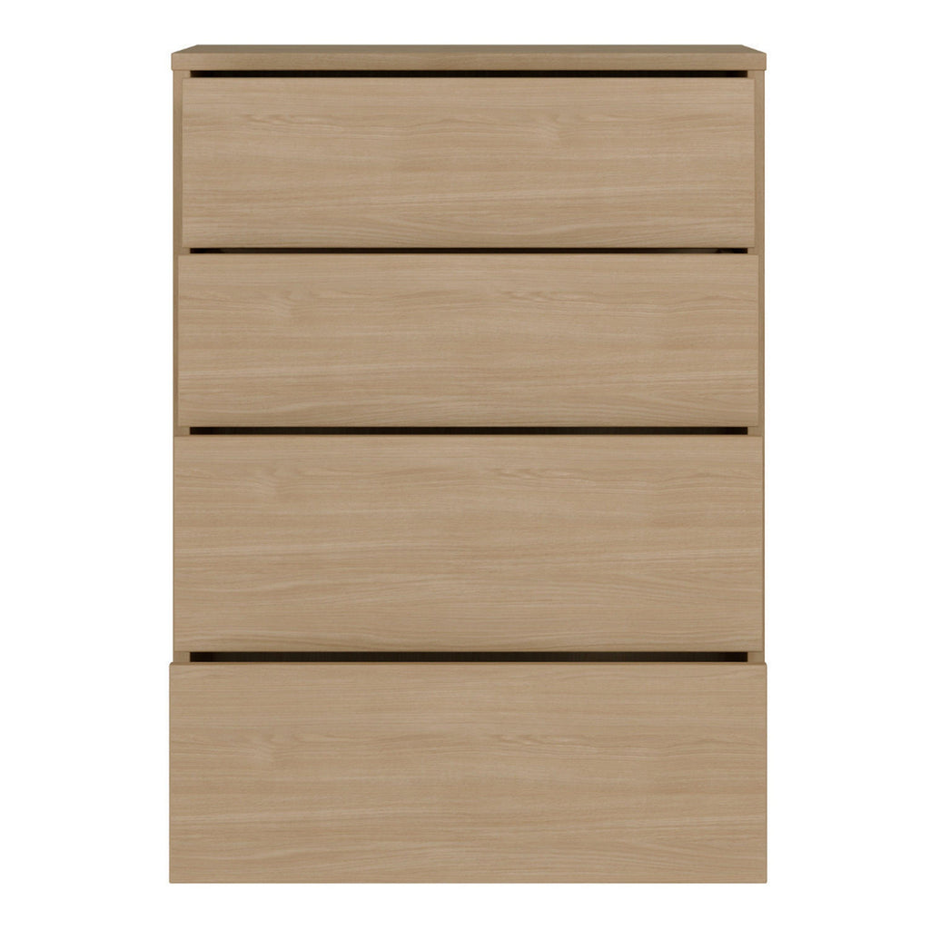 Alice Springs 4 Drawer Chest with Push-to-Open Drawers in Elegancia Oak and White - image 5